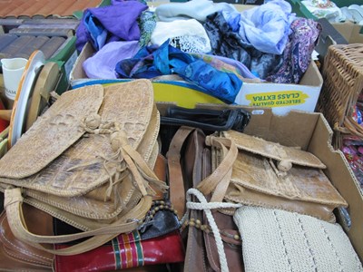 Lot 1105 - A quantity of ladies handbags and purses along...