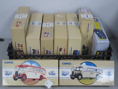 Lot 472 - Eleven Diecast Model Buses by Corgi, to...