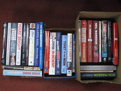 Lot 360 - Signed Autobiographies and Football Books,...