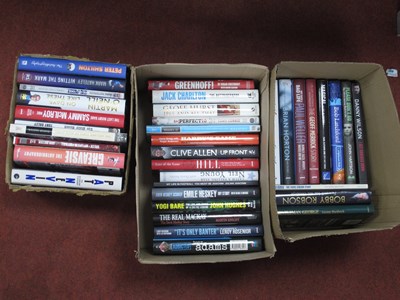 Lot 358 - Signed Autobiographies and Football Books,...