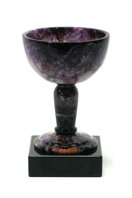 Lot 1283 - A Blue John Stemmed Goblet, by Edward Leonard...