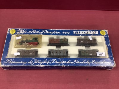 Lot 596 - HO Scale Fleischmann Train Set No 4882,...