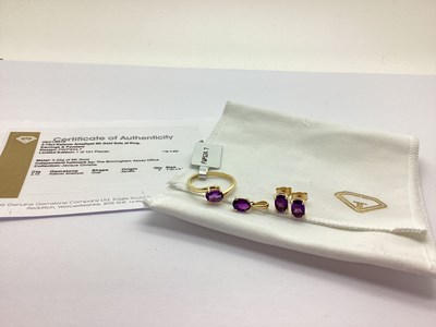 Lot 168 - The Genuine Gemstone Company Ltd; A 9ct Gold...