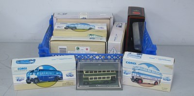 Lot 517 - Ten Diecast Model Buses by Corgi, EFE, to...