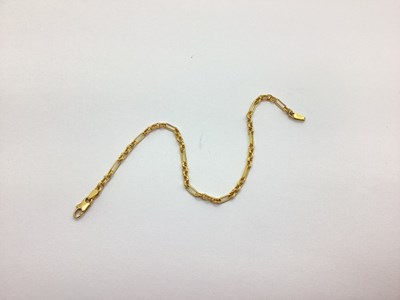 Lot 166 - A Fancy Link Bracelet, of alternate link...