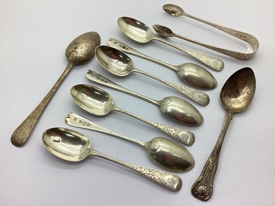 Lot 100 - A Set of Seven Hallmarked Silver Teaspoons,...
