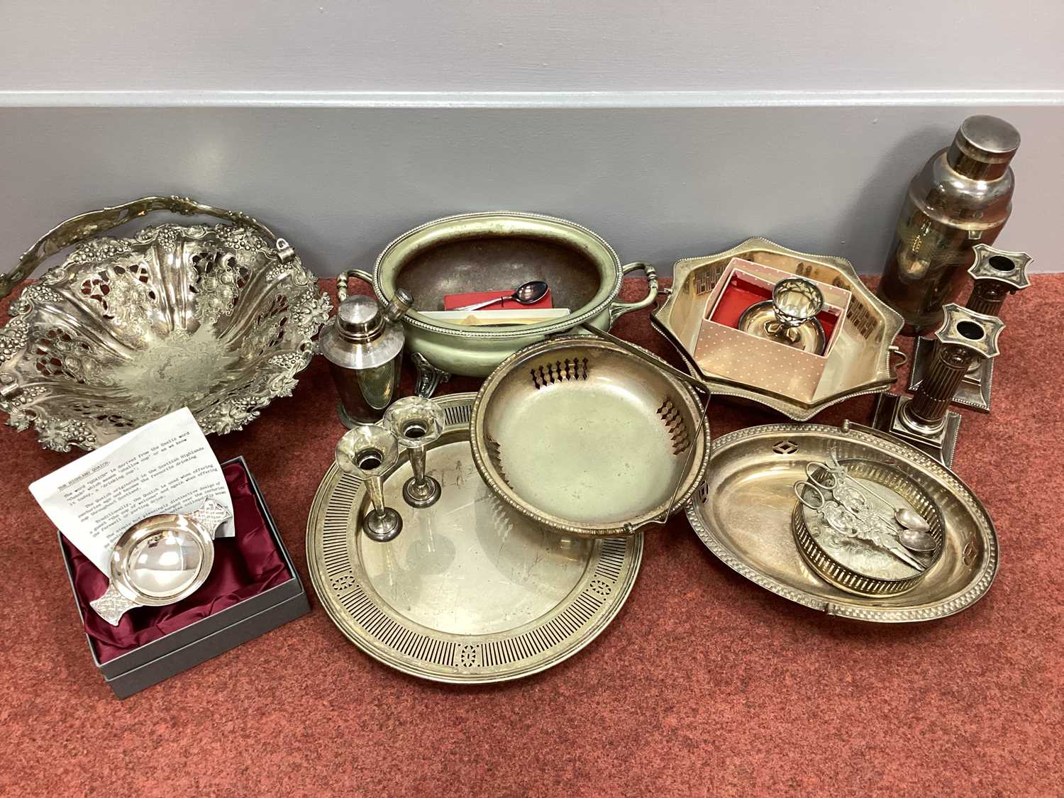 Lot 54 - Assorted Plated Ware, including XIX Century...