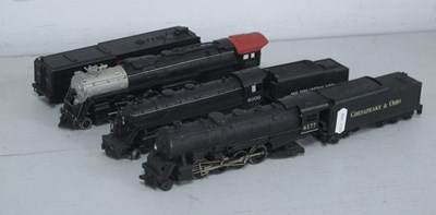 Lot 534 - Three 'HO' Gauge U.S.A Outline Steam...