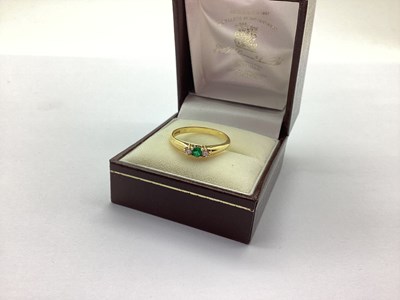 Lot 215 - An 18ct Gold Dress Ring, alternate claw set...