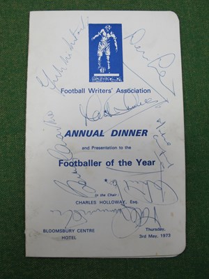 Lot 418 - Football Writers Association, 1973 Footballer...