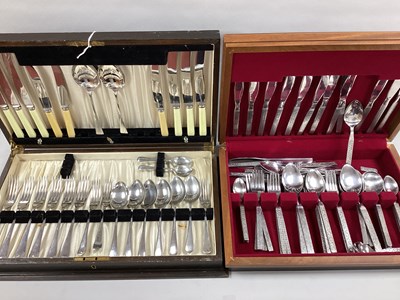 Lot 52 - Assorted Stainless Steel Cutlery, in a fitted...