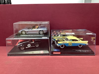 Lot 723 - Three 1:32nd Scale Slot Cars. Ninco #50207 AC...