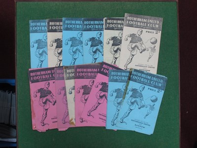 Lot 871 - Rotherham United 1949-50 Home Programmes v....