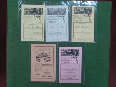 Lot 855 - Rotherham United Reserves Programmes, 1960-1 v....