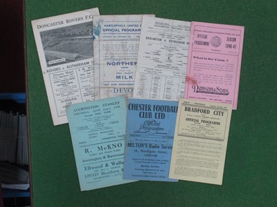 Lot 872 - Rotherham United 1946-7 Away Programmes, at...