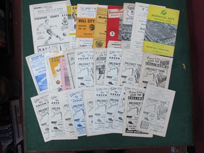 Lot 387 - Halifax Town 1950's Programmes, including 1953...