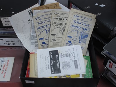 Lot 734 - Halifax Town Home and Away Programmes, 1950s...