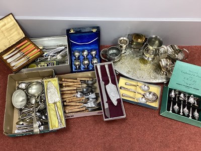 Lot 56 - Assorted Plated and Other Cutlery, including...
