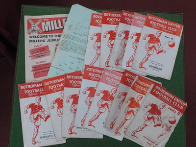 Lot 854 - Rotherham United Programmes, 1946-7 v. York...