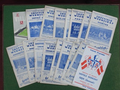 Lot 891 - Sheffield Wednesday 1950-1 Programmes, v. Frem...