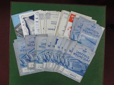 Lot 880 - Sheffield Wednesday 1953-4 Programmes, v....