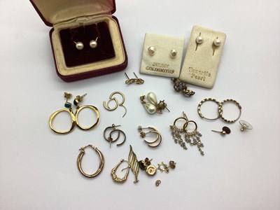 Lot 188 - Assorted Dainty Earrings, including hoops...