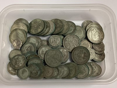 Lot 500 - GB Pre 1947 Silver Coins, including Florins,...