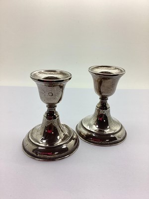 Lot 103 - A Matched Pair of Hallmarked Silver...