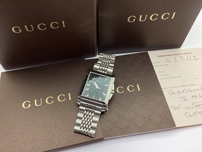 Lot 137 - Gucci; A Modern Gent's Wristwatch, ref: 138.4,...