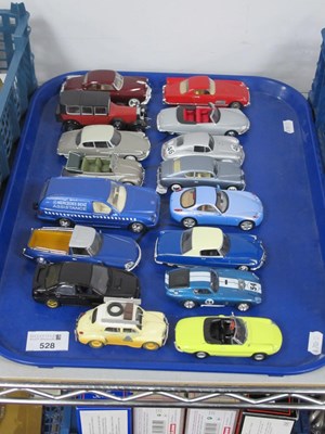 Lot 528 - Sixteen Diecast and Plastic Model Vehicles by...