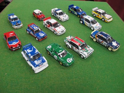 Lot 610 - Thirteen 1:43rd Scale Diecast Model Rally and...