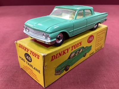 Lot 653 - Dinky Toys No 148 Ford Fairlane, light green,...