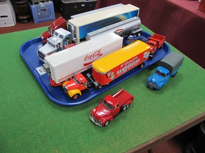 Lot 649 - Nine American Outline Diecast and Plastic...