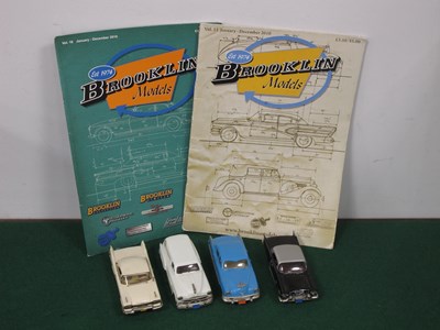 Lot 554 - Four 1:43rd Scale White Metal Model Vehicles...