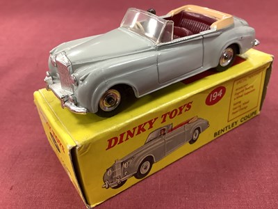 Lot 651 - Dinky Toys No 194 Bentley Coupe, overall very...