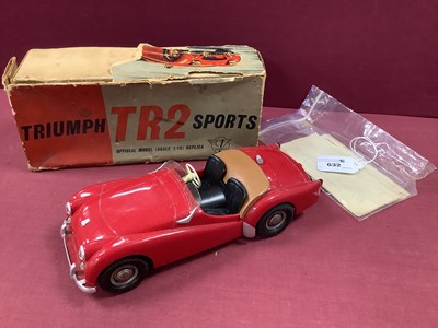 Lot 632 - 1:18 Scale Plastic Electric Model of a TR2...