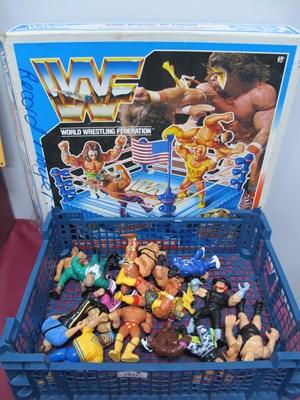 Lot 1334 - Fifteen WWF Hasbro 1990 wresting figures...