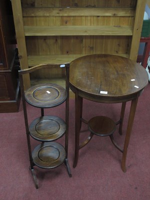 Lot 1492 - Edwardian Mahogany Inlaid Occassional Table,...