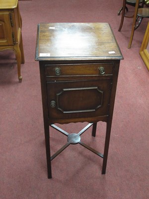 Lot 1520 - XIX Century Bedside Cupboard, with a single...