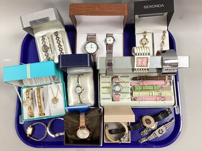 Lot 66 - A Collection of Modern Ladies Wristwatches,...