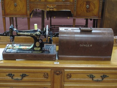 Lot 1539 - An Early XX Century Singer Hand Sewing Machine,...