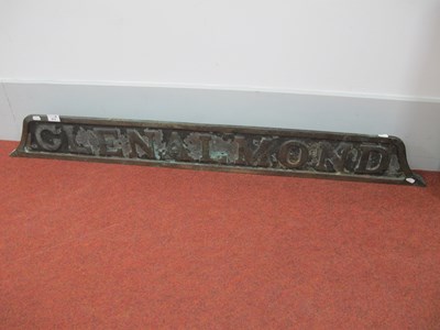 Lot 613 - An early 20th century cast railway sign,...