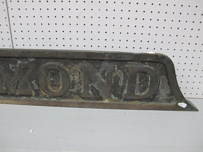 Lot 613 - An early 20th century cast railway sign,...