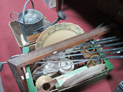 Lot 1122 - Galvanized Watering Can, Wilson golf clubs,...