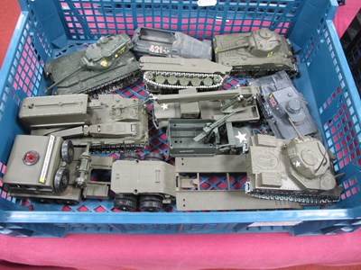 Lot 682 - Ten Diecast Model Military Vehicles...