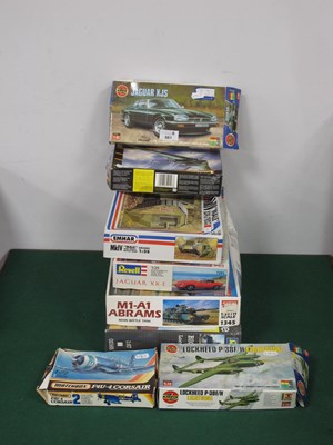 Lot 561 - Eight Boxed Plastic Model Kits by Emhar,...