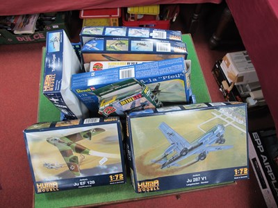 Lot 678 - Eight Plastic Model Military Aircraft Kits by...