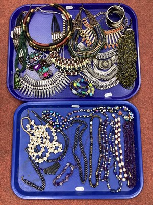Lot 13 - Modern Bead Necklaces, including fresh water...