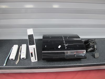 Lot 407 - Two Games Consoles; Sony PlayStation 3 (PS3),...