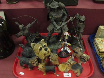 Lot 1374 - Regency Fine Art Warriors, Leonardo dog,...